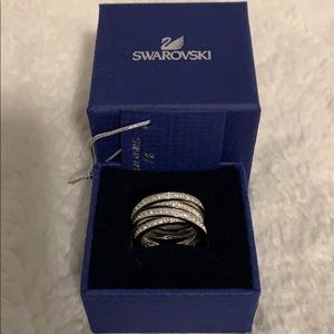 Gorgeous Swarovski Multi-tiered Crystal Ring